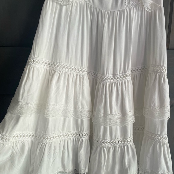Blue rain boutique White lace boutique dress XXS - Picture 7 of 8